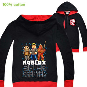 Roblox Build Greater Czerwona kurtka zapinana na zamek błyskawiczny