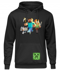 Mikina Minecraft Trio